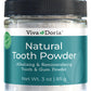 Viva Doria Natural Tooth Powder | Remineralizing Teeth Whitening Powder | Toothpaste Power | Breath Freshener | Refreshing Mint Flavor | 3 Oz Glass Jar