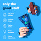 IQBAR Brain and Body Plant Protein Bars - Wild Blueberry - 12 Count, Low Carb, High Fiber, Gluten Free, Healthy Vegan Snacks - L