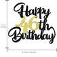 Klionjor 46Th Happy Birthday Cake Topper Happy Birthday Cake Decoration 46Th Birthday Party Decoration Gift Plugin (46)