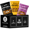 Power Pretzels - Variety Pack, 9 Count, 23g Protein per Bag, Vegan Friendly and Plant-Based, (3) Cinnamon, (3) Honey Mustard, (3