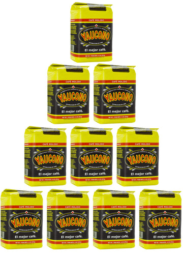 Yaucono Ground Coffee Bagged, 14 Ounce (Pack of 10)