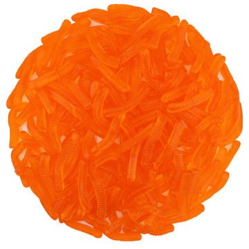 FirstChoiceCandy Sweet & Sour Gummy Worms, Multi Flavors and Solid Colors (2 Pound, Orange)