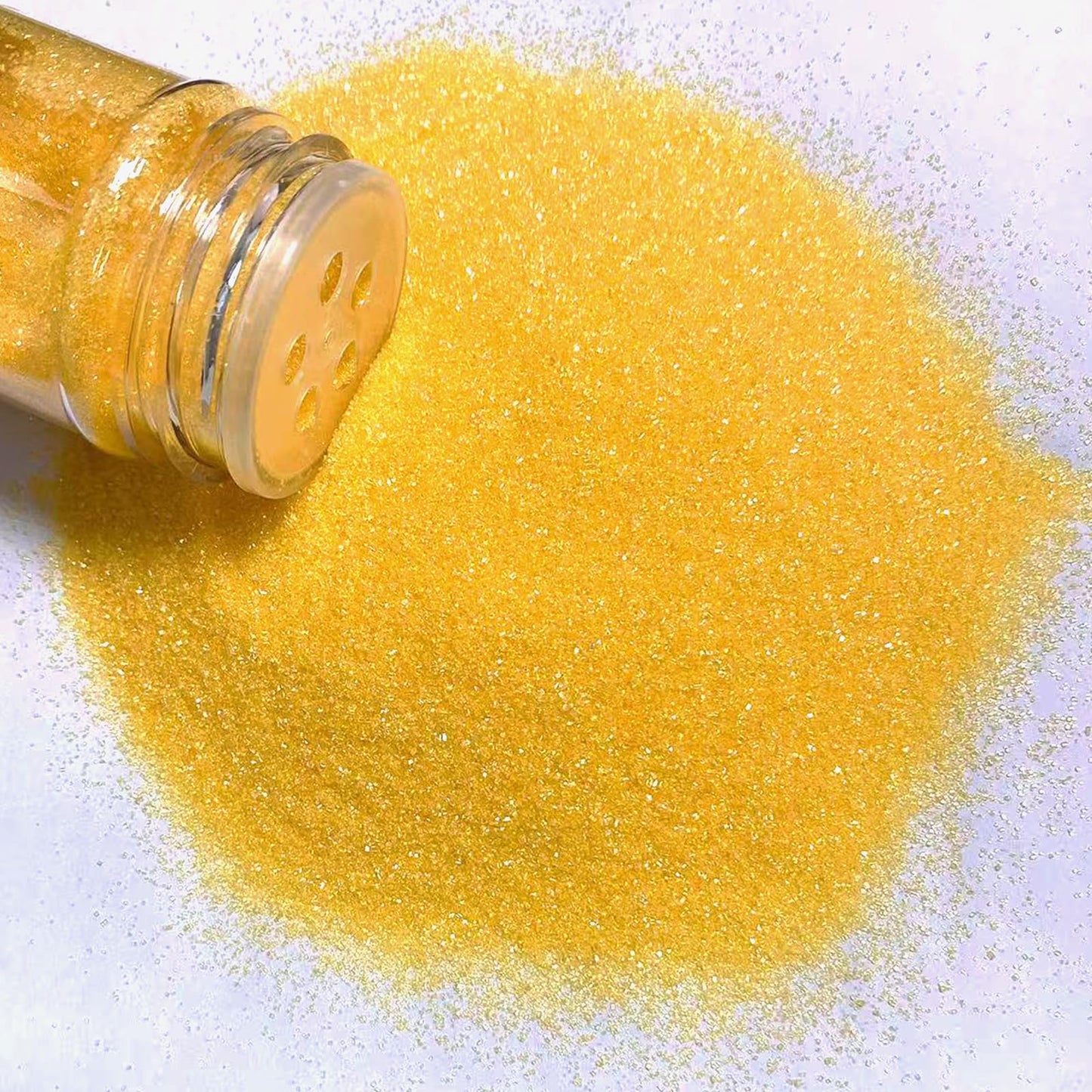 Philaeec Yellow Sanding Sugar Edible Sparkling Crystals For Baking Cake Decoration Cookie Ice Cream Cupcake Toppers Wedding Part