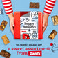 Davids Cookies Happy Holidays Assorted Brownies Tin Gift Basket 20pcs - Delicious, Fresh Baked Brownie Snacks - Gourmet Pure Cho