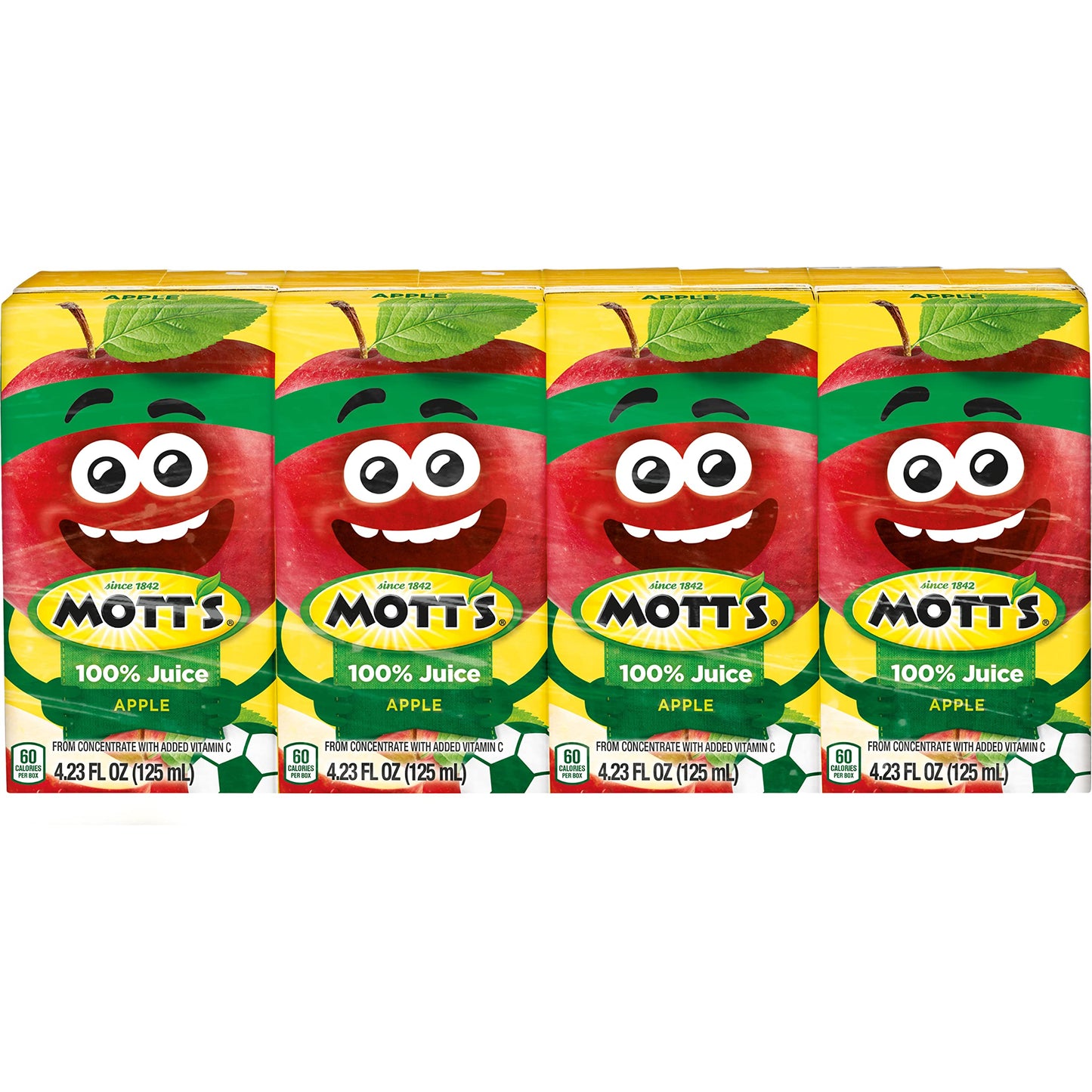 Motts 100% Original Apple Juice, 4.23 Fl Oz Boxes, 44 Count, Gluten-free, Kosher, No Artificial Colors or Sweeteners