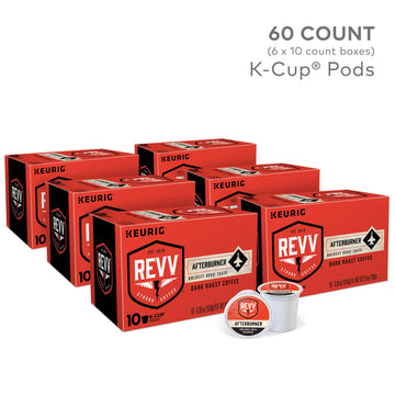 Revv Afterburner, Single-Serve Keurig K-Cup Pods, Dark Roast Coffee, 60 Count