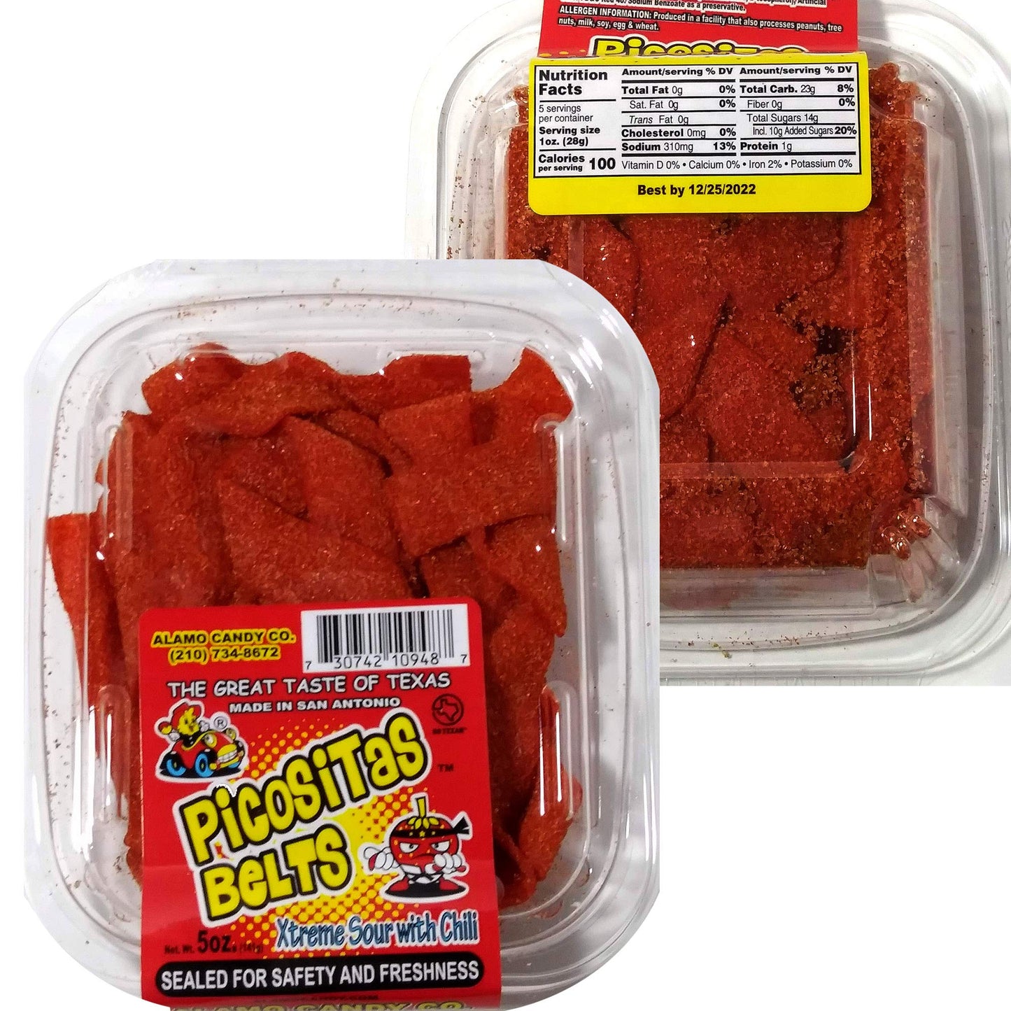 Topmake Alamo Candy Variety Pack - 8 Piece Set - Mexican Candy Mix with Gummy Bears, Cherry  s, and Dill Pickle - Lime