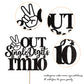 YCTHUNFISH Cake Topper, Glitter Double Digits 10, 9.3 x 0.2, Black, 10th Birthday Theme Party Supplies