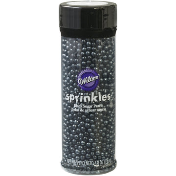 Wilton Decorating Sugar Pearls, 5 Oz., Black