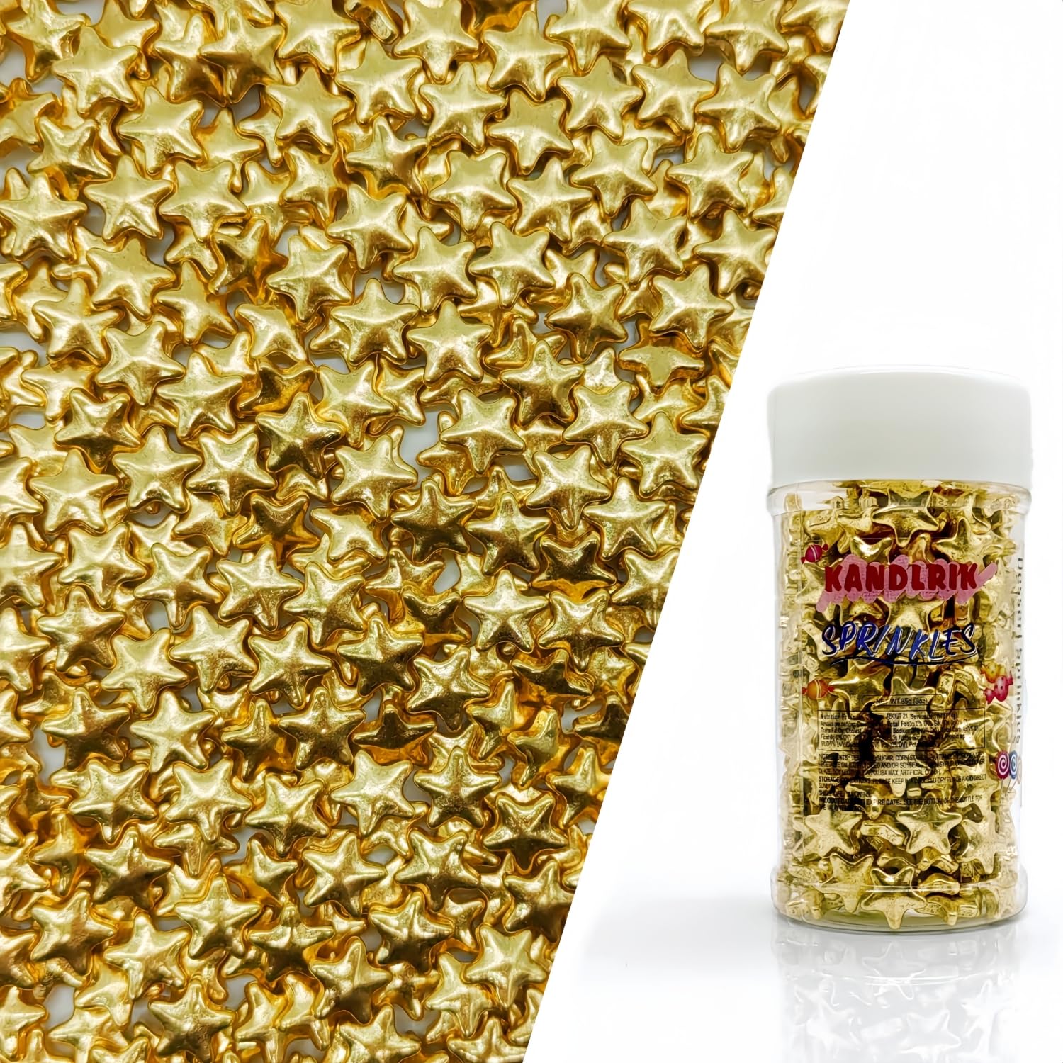 10mm Super Gold Stars Sprinkles Edible Stars Cake Decorating Stars Cake Decorations Cupcake Toppers Cookie Decorating Perfect fo