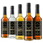 Caf? Le Rou Coffee Syrup Variety 5-Pack- 25.4 oz Vanilla  French Vanilla  Caramel  Salted Caramel  Hazelnut Coffee Flavoring Syrup for Coffee  Tea and Espresso