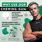 Jawliner Hard Jwaline Chewing Gum - Sugar Free Spearmint Tough Jaw Gum - Jaw Exerciser Strong Mewing Jawline Mistic Gum - 2x Har