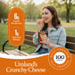 Umlands Crunchy Cheese - Cheddar (3      1.9  oz Bags) | 100% Real Wisconsin Cheese, Keto, Low-Carb, High-Protein, Gluten-Free,