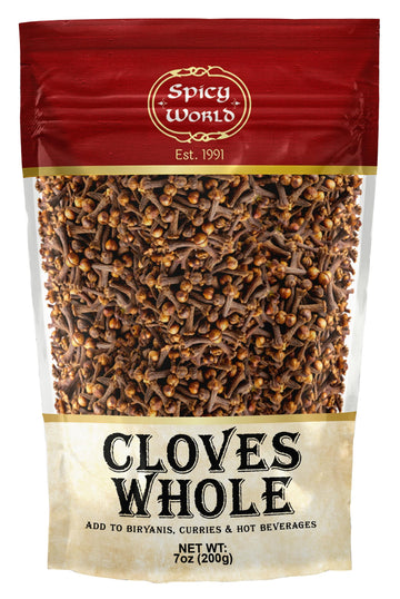 Whole Cloves 7 Oz Bag - Great For Foods, Tea, Pomander Balls, And Even Potpourri - By Spicy World