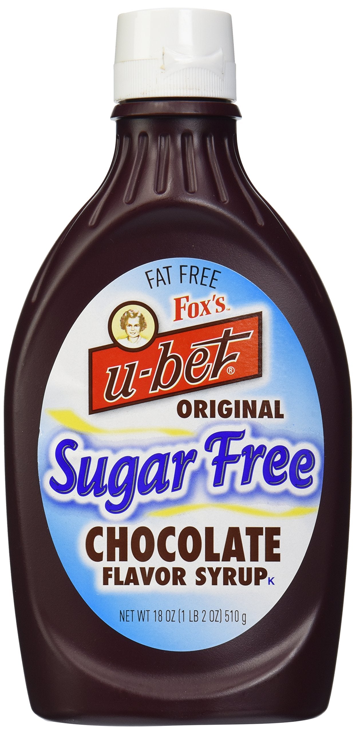 Fox's U-Bet Original Sugar Free Chocolate Flavor Syrup, 18 oz