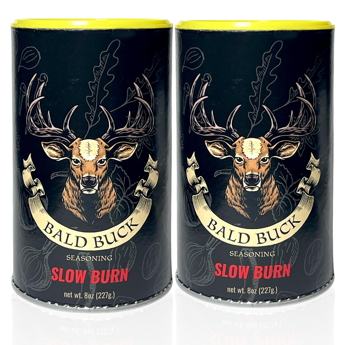 Bald Buck Seasoning Slow Burn (2 Pcs, 8 Oz) |Rib Rub Bbq Chicken Seasoning | Bbq Seasoning And Rub | Rotisserie Chicken Seasoning & Bbq Rubs For Smoky Aroma | Bbq Seasoning For Chicken | Bbq Rub Seasoning