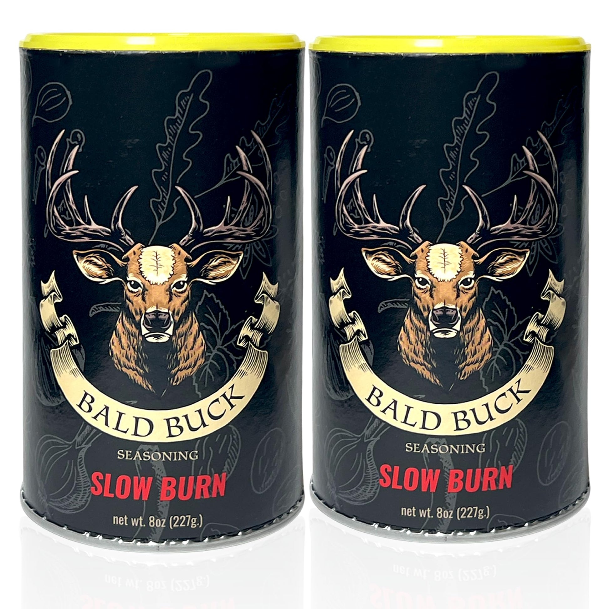 Bald Buck Seasoning Slow Burn (2 Pcs, 8 Oz) |Rib Rub Bbq Chicken Seasoning | Bbq Seasoning And Rub | Rotisserie Chicken Seasoning & Bbq Rubs For Smoky Aroma | Bbq Seasoning For Chicken | Bbq Rub Seasoning