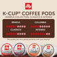 Illy Coffee K-Cups - Compatible Pods for Keurig Coffee Maker - Classico  Intenso  Brasile & Colombia Roasts - Variety - 10 Count (Pack of 6)
