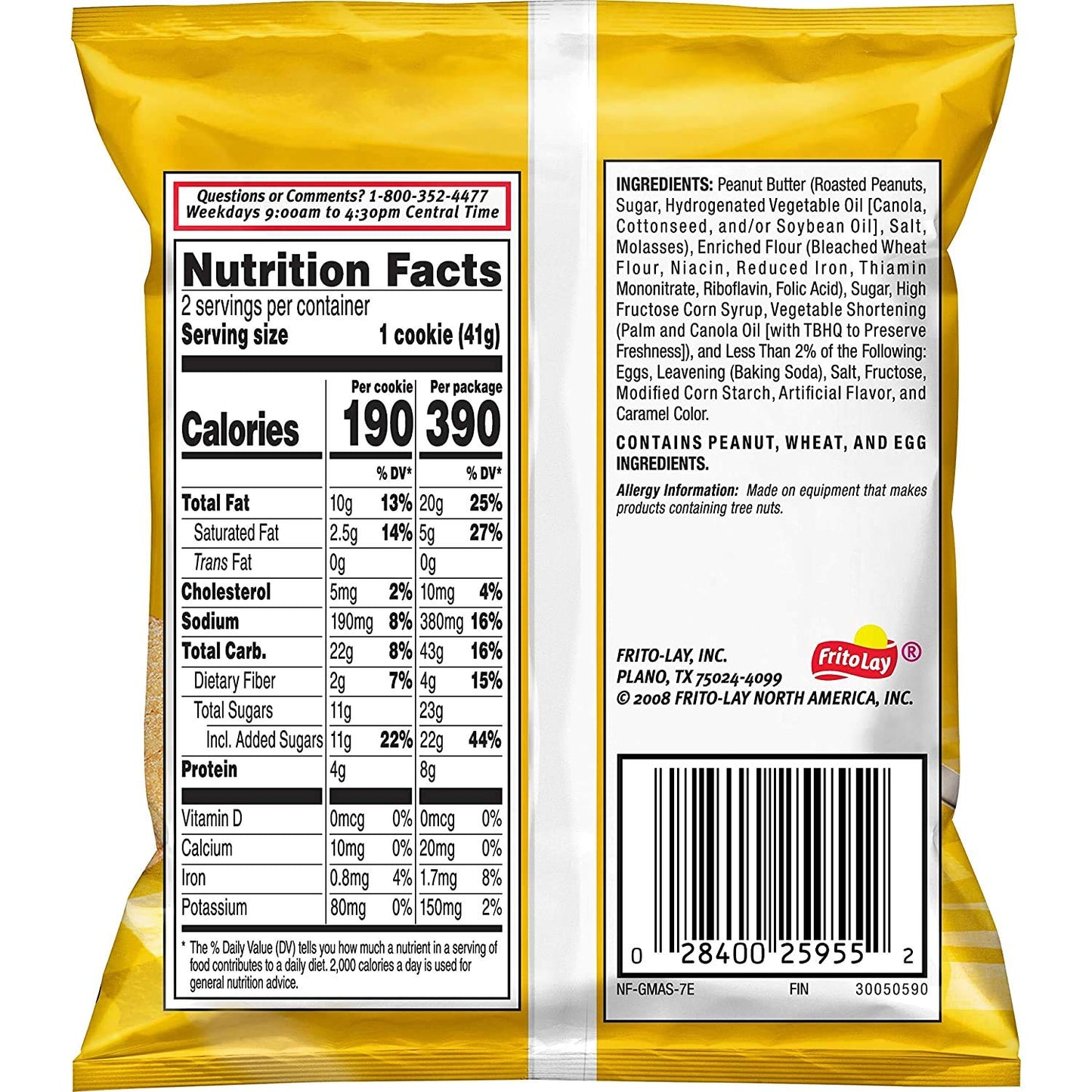 Grandma'S Big Cookies, Peanut Butter, (10 Pack)