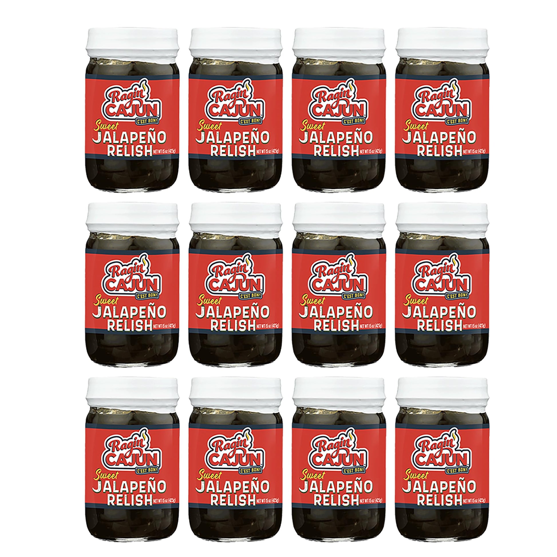 Ragin Cajun Sweet & Spicy Jalapeo Relish, 12 Ounce (Pack of 12)