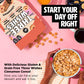Plant-Based and Vegan Breakfast Cereal by Three Wishes - Cinnamon, 1 Pack - More Protein and Less Sugar Snack - Gluten-Free, Gra