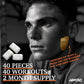JAWCKO Ultra-Tough Jawline Chewing Gum | Mango Flavor | 15X Strength | 40 Pieces/Pack | White | 3-Pack