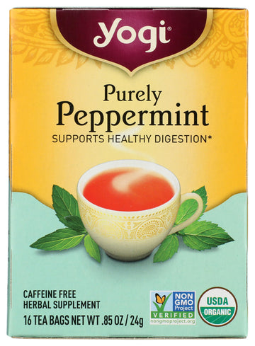 Yogi Tea, Purely Peppermint, 16 Count