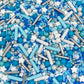Manvscakes Edible Cake and Cupcake Sprinkles, Metallic Mix, 4 oz, Blue/Red