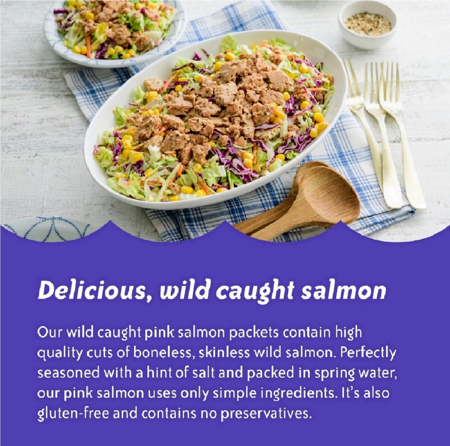 Chicken Of The Sea Alaskan Pink Salmon In Spring Water, 2.5 Ounce Packets (Box Of 12), Wild Caught, Skinless & Boneless