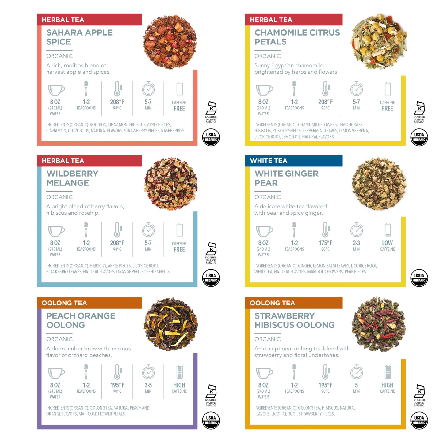 Teabloom Exceptional Loose Leaf Tea Chest, World'S Largest Tea Collection With 24 Varieties Of Usda Certified Organic Black, Green, White, Oolong, And Herbal Loose Tea Blends