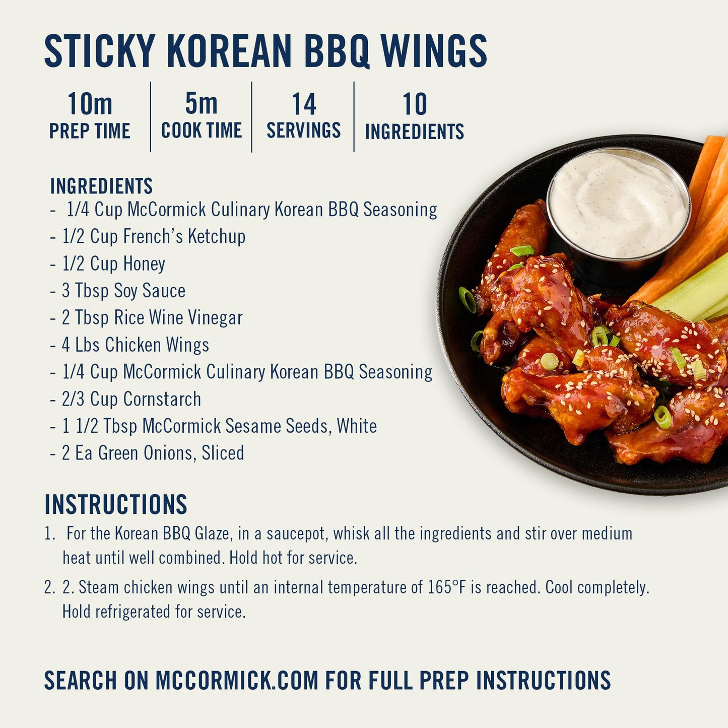 McCormick Culinary Seasoning, Korean BBQ Gochujang Style, No MSG Added, Gluten Free, For Culinary & Professional Kitchens, 24.5