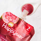 Happy Baby Organics Stage 2 Baby Food Pouches, Gluten Free, Vegan & Healthy Snack, Clearly Crafted Fruit & Veggie Puree, Apples, Guavas & Beets, 4 Ounces (Pack Of 16)