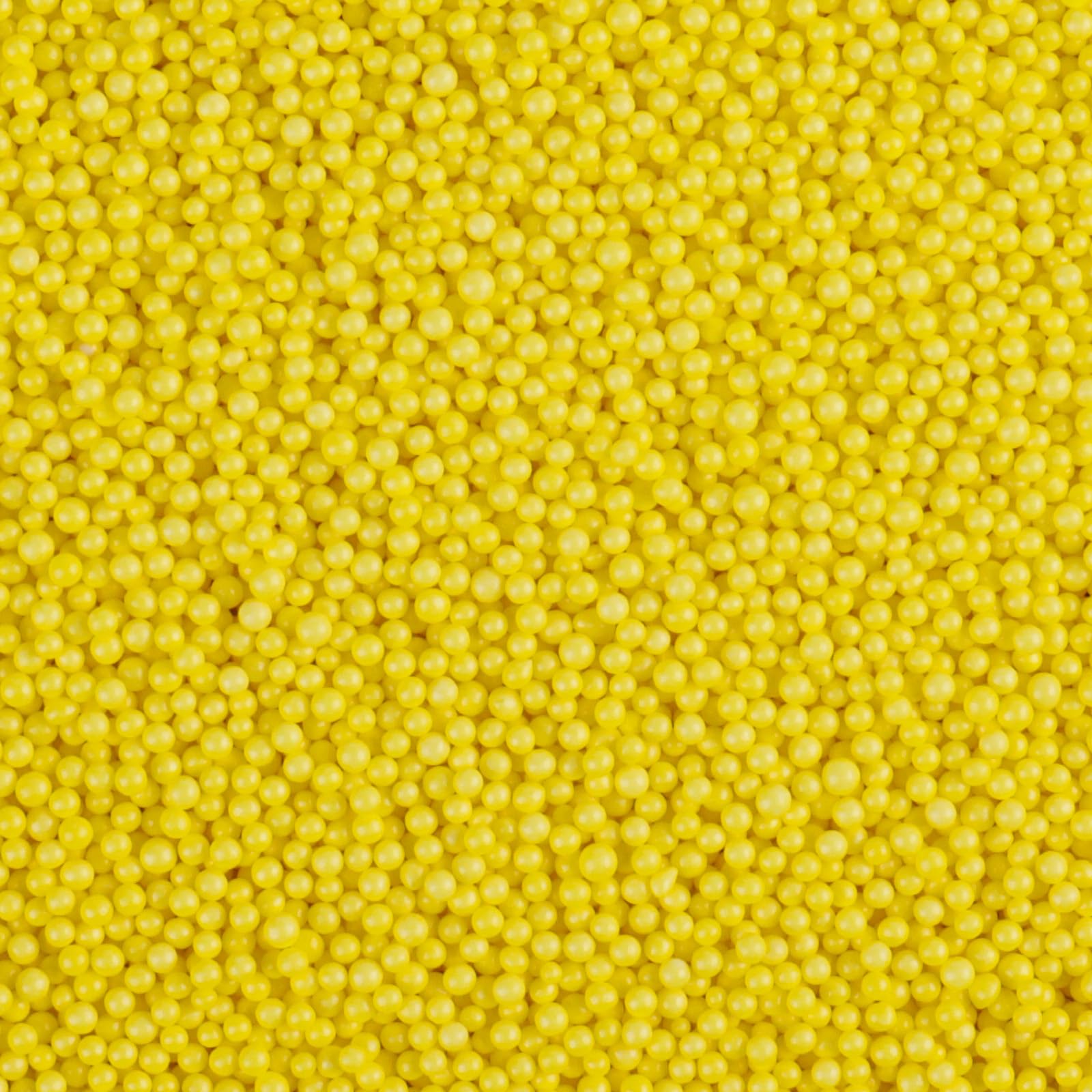 Yellow Nonpareils Sprinkles - 2mm Edible Mini Pearl Sprinkles for Cake Decorating, Cupcake, Cookie, Baking, Donuts, Ice Cream To