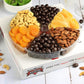 Gourmet Holiday Gift Basket - Chocolate Nuts And Dried Fruit Large Gift Tray 6-Pt By It'S Delish - New Year Valentines Fathers M
