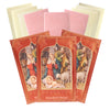 Oplatki Christmas Wafers, 2 White 1 Pink with Decorative Envelope, Polish Wigilia Tradition, Pack of 3