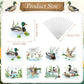 Mallard Duck Baby Shower Decorations - Joybileefun 40Pcs One Lucky Duck Birthday Decorations Cupcake Toppers Hunting Birthday Pa