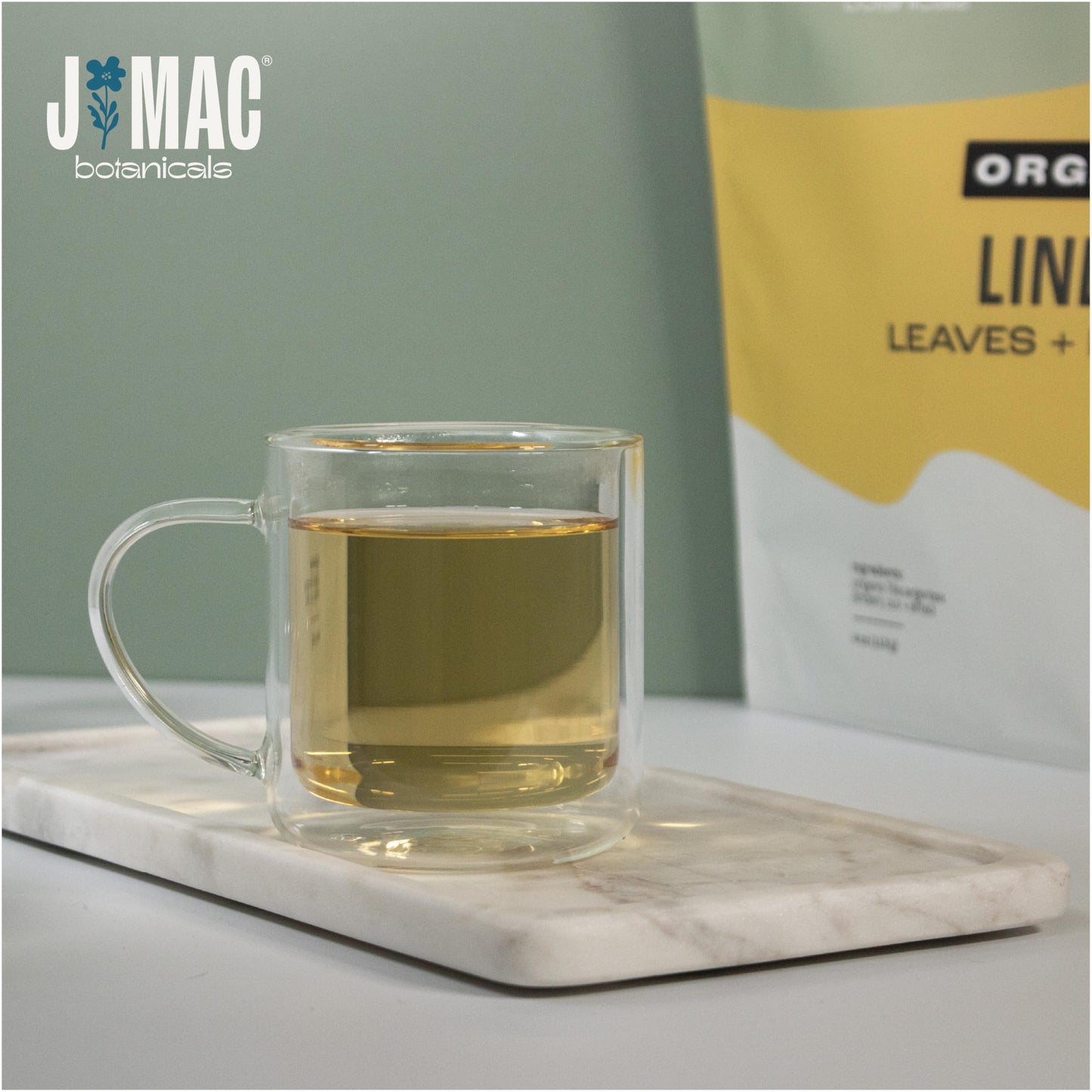 J MAC BOTANICALS Organic Linden Leaf and Flower Whole Leaves and Flowers 4 Ounces
