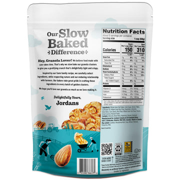 Jordans Slow Baked Granola | Four Nut Granola With Almonds, Brazil Nuts And Pecans | Non-Gmo, No Artificial Flavors, Colors, Or