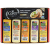 Wisconsin Cheese Company Specialty Cheese & Cracker Gift Box - 100% Gouda, Smoked Cheddar, Salami, Tomato Basil Cheddar, Swiss - 6 Piece Set