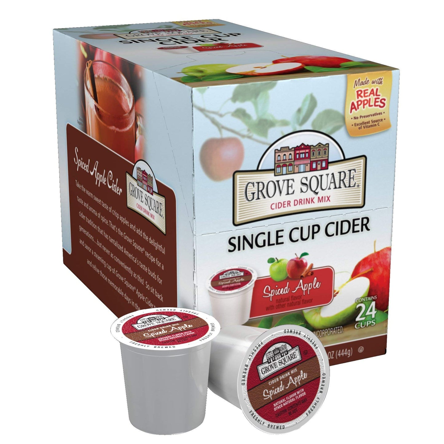 Grove Square Cider Pods Variety Pack, Single Serve, 24 Count, Coffee, Model 12G70644652