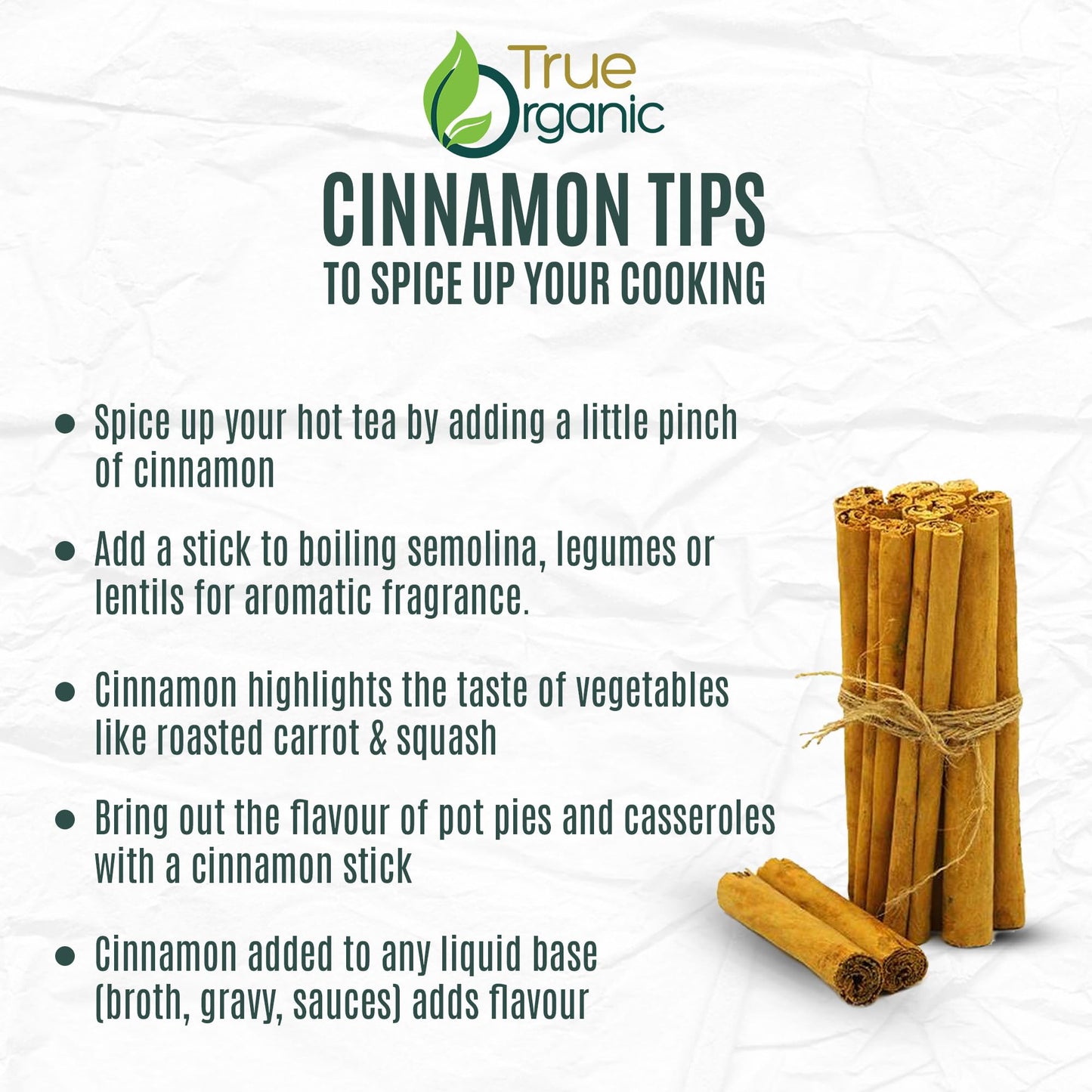 True Organic Ceylon Cinnamon Sticks, 16 Oz Bulk Bag, Usda Organic & Kosher Certified, Non-Gmo, Ceylon Cinnamon Stick, Perfect Fo