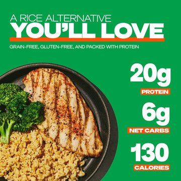Kaizen Low Carb Keto Rice Variety Pack - High Protein (20g), Keto Friendly, Gluten-Free, Plant-Based, Made with High Fiber Lupin