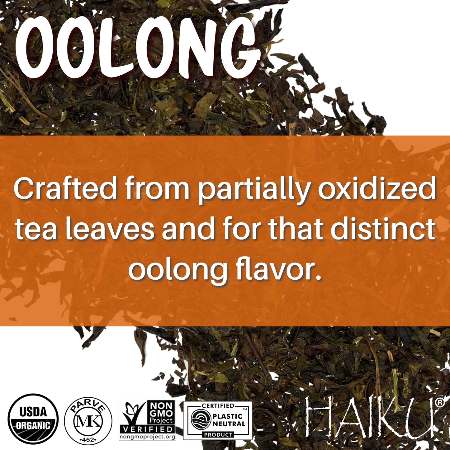 Haiku Organic Japanese Oolong Tea, Non-Gmo, Kosher, Usda Organic, 1 Box (16 Teabags)