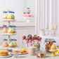 Gyufise 24Pcs First Birthday Cupcake Toppers Glitter Crown One Cupcake Picks Baby Shower 1St Birthday Cake Decorations Party Sup