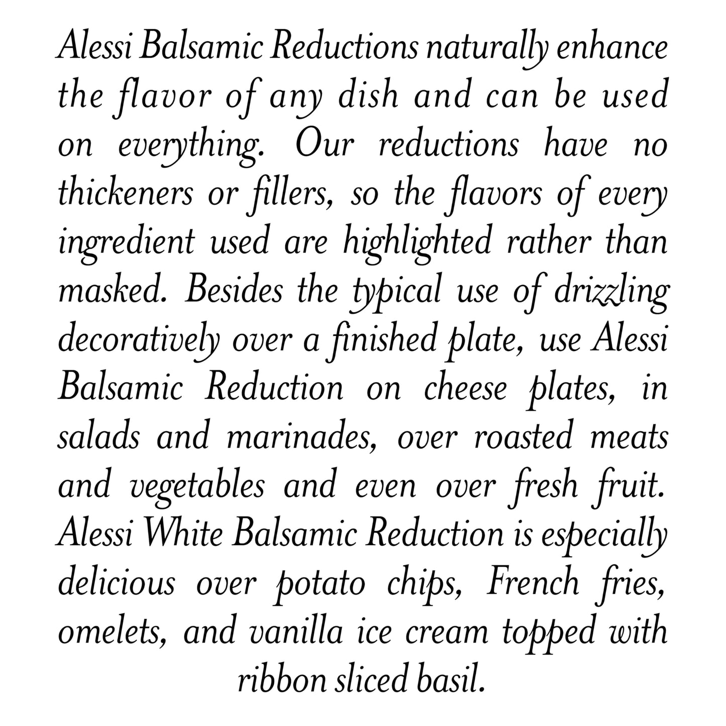 Alessi Vinegar Rdctn Blsmc Wht Glaz12
