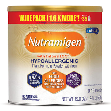 Enfamil Nutramigen Hypoallergenic Baby Formula With Iron, Lactose Free, Colic Relief From Cows Milk Allergy Starts In 24 Hours, Brain Building Dha, Probiotic Lgg For Immune Support, 27.8 Oz Can