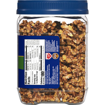 Fisher Walnut Halves & Pieces, 22 oz Pantry Pack, 100% California Unsalted, Vegan, Keto, Gluten Free, Brown