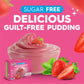 Simply Delish Instant Strawberry Pudding Mix - Plant Based Guilt Free Desserts - All Natural, Sugar Free, Non GMO, Gluten Free,
