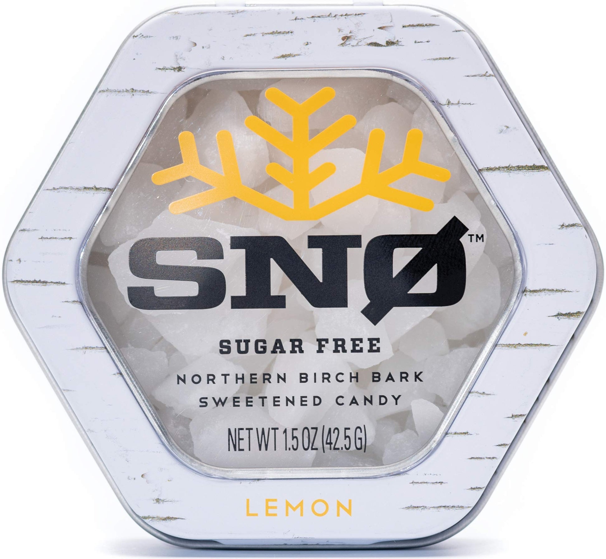 Lemon Keto Xylitol Candy Chips - Sn 1.5Oz Tin - Sugar-Free Candy With Only 2 Ingredients | Low Carbs, Diabetic-Friendly, Non-Gmo