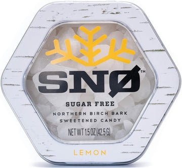 Lemon Keto Xylitol Candy Chips - Sn 1.5Oz Tin - Sugar-Free Candy With Only 2 Ingredients | Low Carbs, Diabetic-Friendly, Non-Gmo